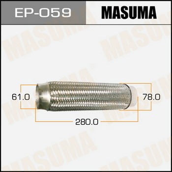Гофра 61x280 MASUMA с внутр. металлорукавом (Interlock)