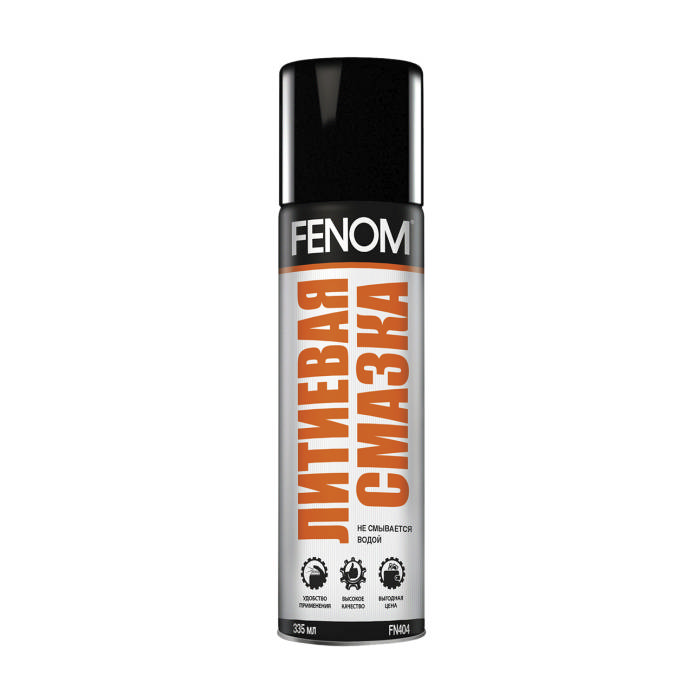 Смазка литиевая FENOM, аэрозоль, 335 мл, FN404