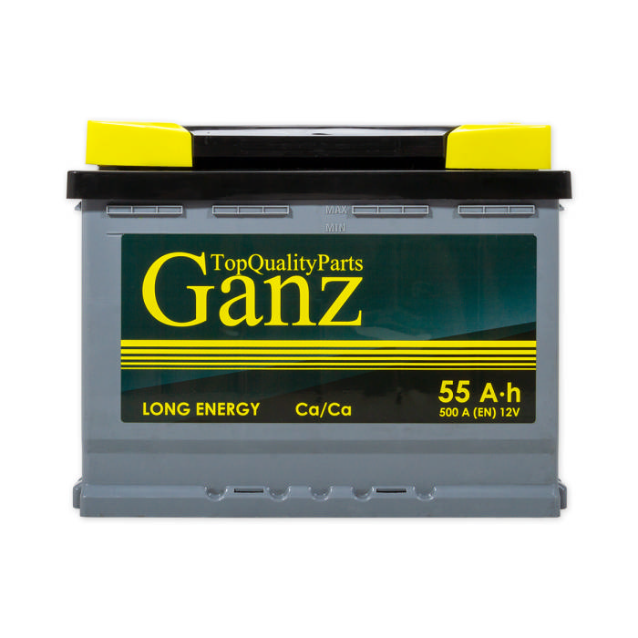 Аккумулятор GANZ 55Ah 500A обр.п Ca/Ca 242x175x190 GA550