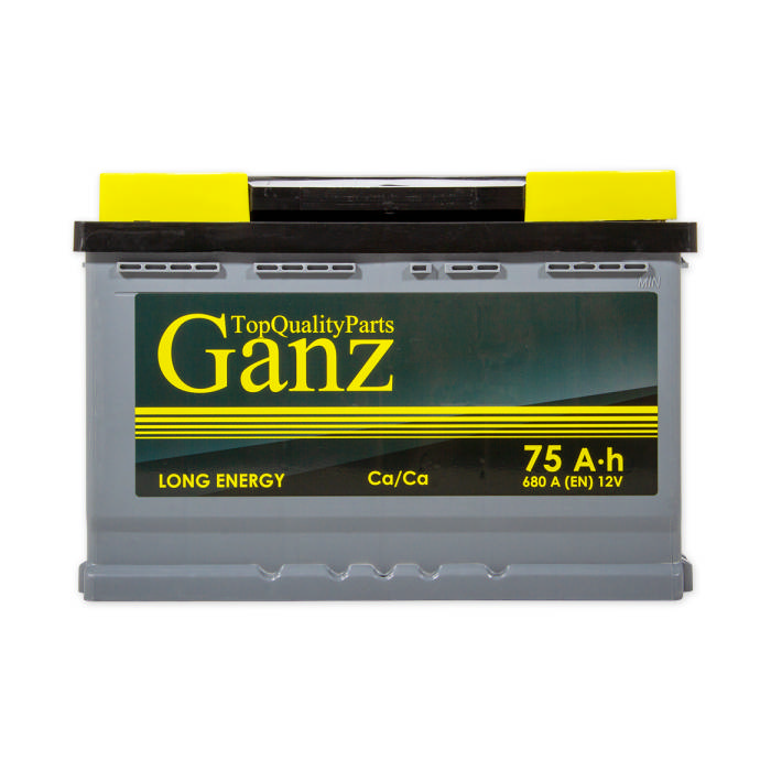 Аккумулятор GANZ 75Ah 680A прям.п Ca/Ca 278x175x190 GA751