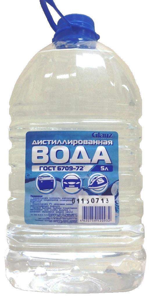 Вода дистиллированная GLANZ 5л GL103