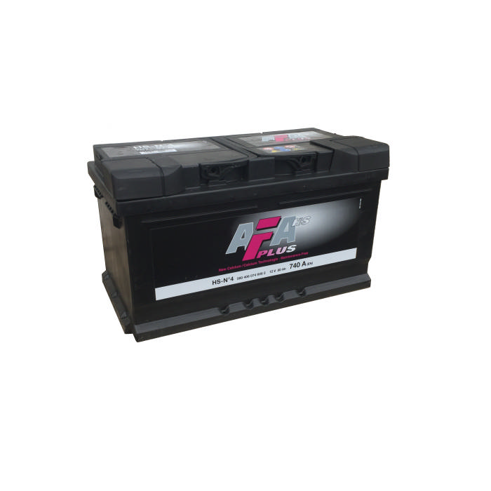 Аккумулятор AFA 80Ah 740А обр.п Ca/Ca 315x175x175 HS-N4 HSN4