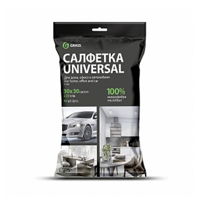 Салфетка микрофибра 30х30 GRASS IT0457