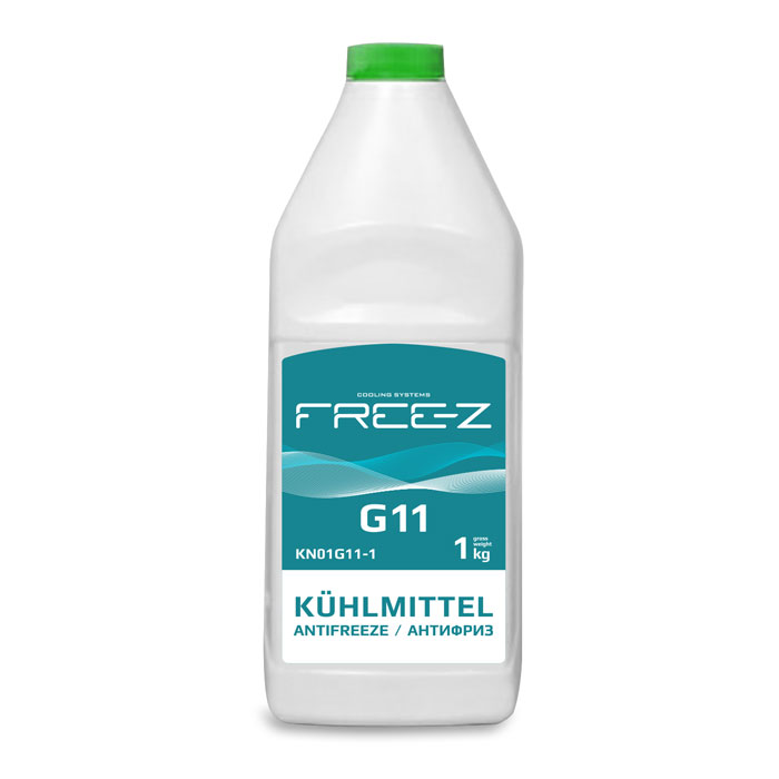 Антифриз FREE-Z G11 зелёный 1кг KN01G111
