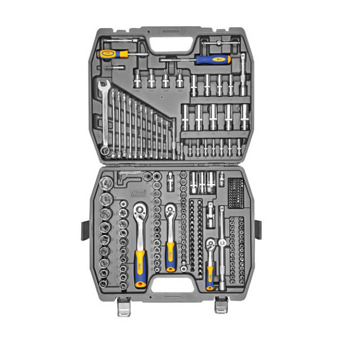 Набор инструмента KRAFT 1/4, 1/2, 3/8, 218 предметов, KT700684