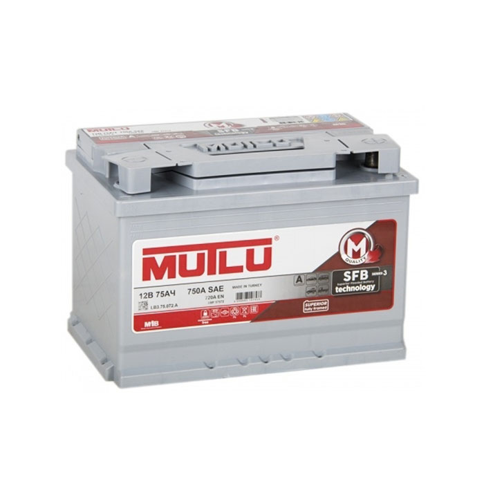 Аккумулятор MUTLU SFB 75Ah 720А обр.п 278x175x190 L3.75.072.A L375072A