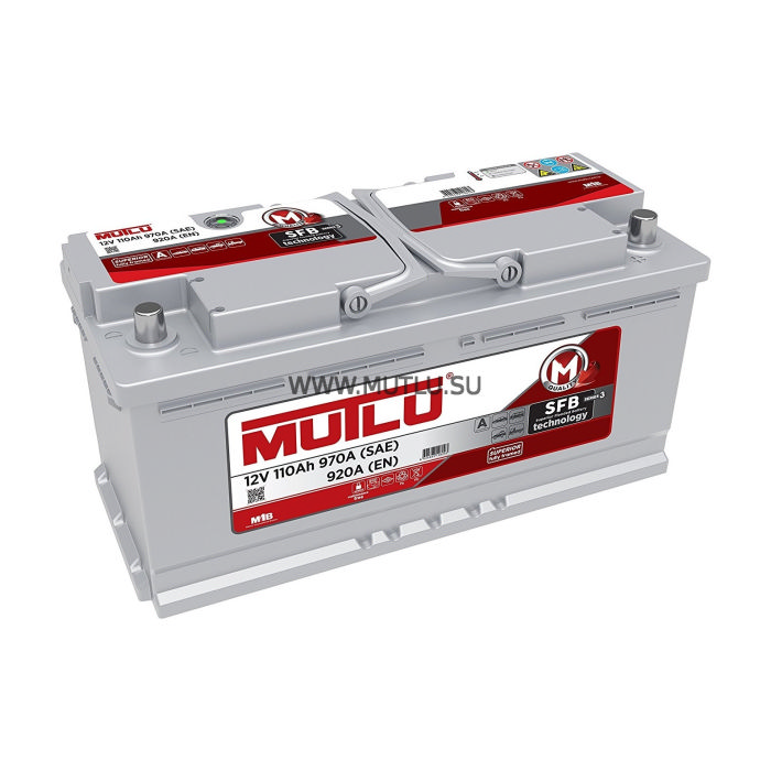 Аккумулятор MUTLU SFB серия 3 110Ah 920А обр.п 393x175x190 L6.110.092.A L6110092A