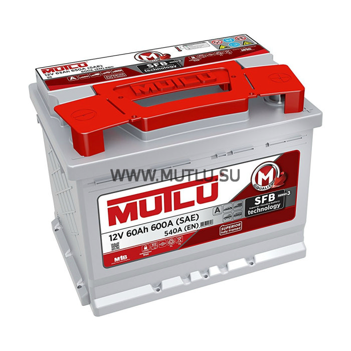 Аккумулятор MUTLU 60Ah 540А обр.п 242x175x175 LB2.60.054.A LB260054A
