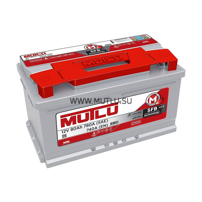 Аккумулятор MUTLU SFB серия 2 80Ah 740А обр.п 315x175x175 LB4.80.074.A LB480074A