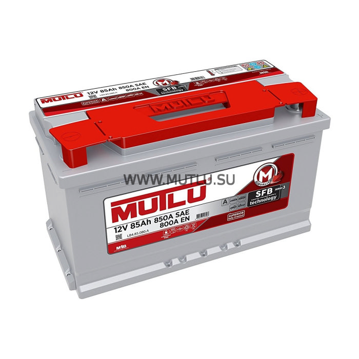 Аккумулятор MUTLU SFB серия 3 85Ah 800А обр.п 315x175x175 LB4.85.080.A LB485080A