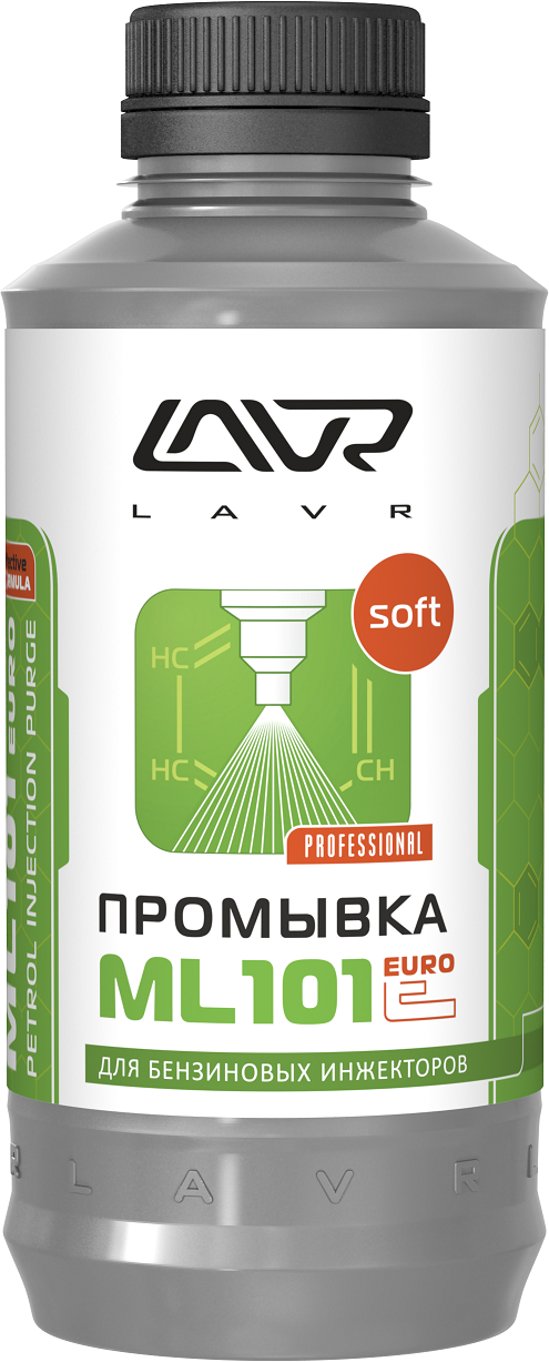 Промывка двигателя LAVR, бензин под стенд, ML101 EURO, 1000 мл, LN2007