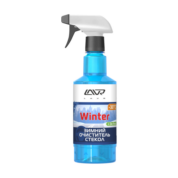 Очиститель стекол LAVR, зимний, Winter, тригггер, 500 мл, Ln1301