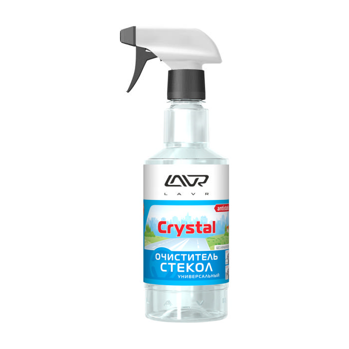 Очиститель стекол LAVR, Crystal, тригггер, 500 мл, Ln1601