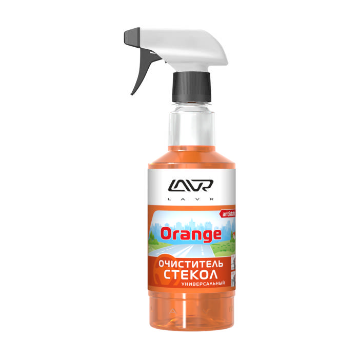 Очиститель стекол LAVR, Orange, тригггер, 500 мл, Ln1610