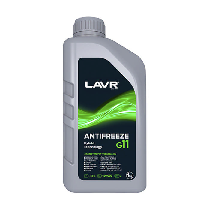 Антифриз ANTIFREEZE LAVR G11 зеленый 1кг