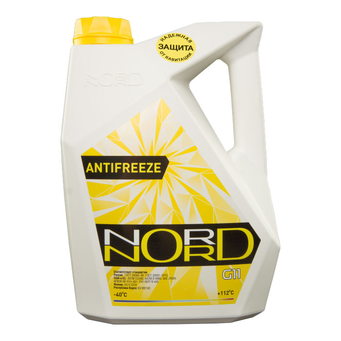 Антифриз NORD High Quality Antifreeze желтый 5кг NY20423