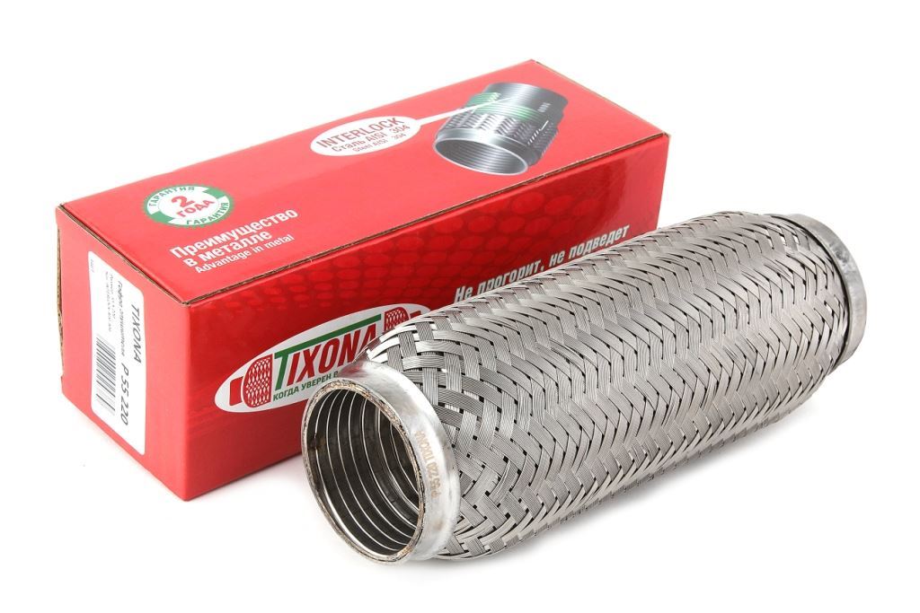 Гофра 55x220 TIXONA с внутр. металлорукавом (Interlock)