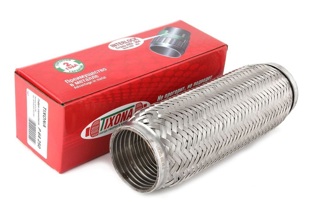 Гофра 64x250 TIXONA с внутр. металлорукавом (Interlock)