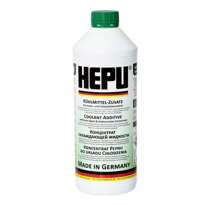 Антифриз-концентрат HEPU G11 зеленый 1.5л P999GRN