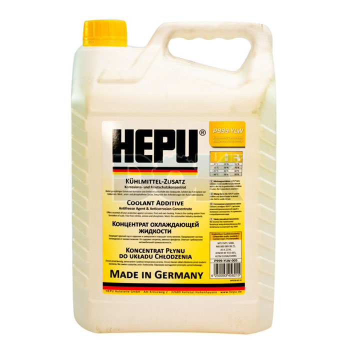 Антифриз-концентрат HEPU G11 желтый 5л P999YLW005