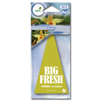 Ароматизатор BIG FRESH, подвесной, пластинка, Ваниль, PABF92