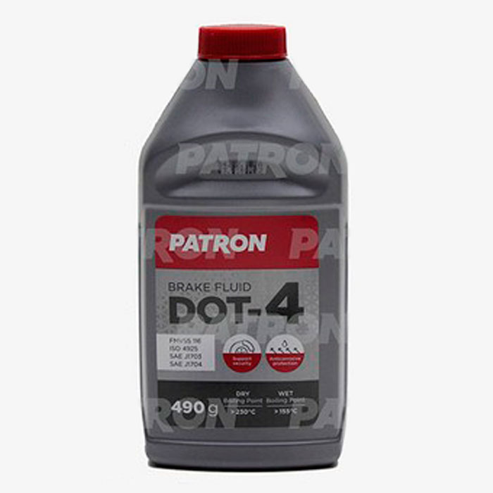 Жидкость тормозная PATRON Brake Fluid DOT 4 0.5л