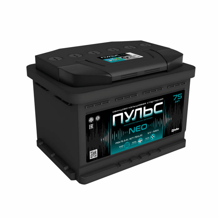 Аккумулятор ПУЛЬС 75Ah 620А обр.п Ca/Ca 278x175x190 PS753R
