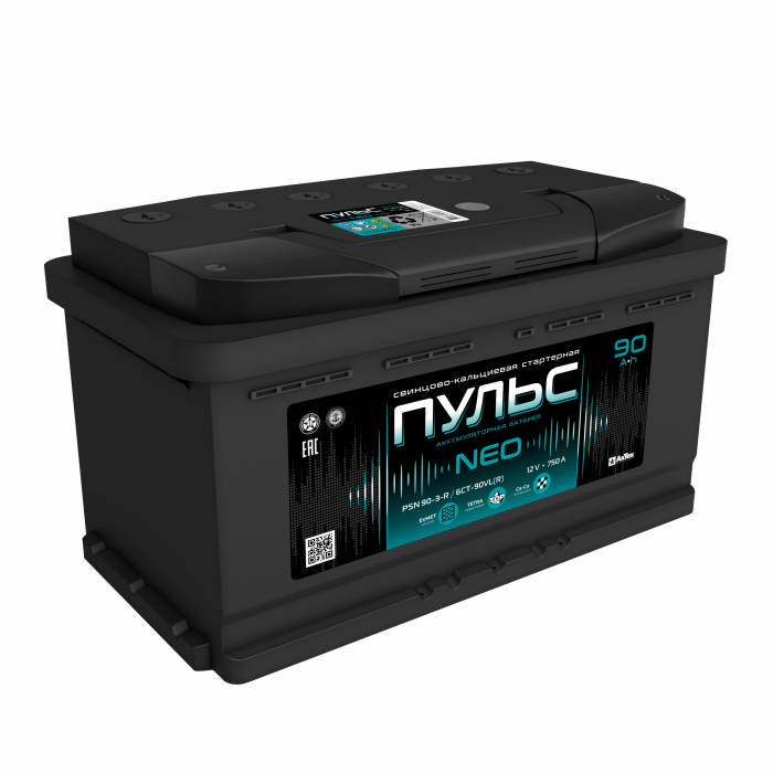 Аккумулятор ПУЛЬС 90Ah 750А обр.п Ca/Ca 353x175x190 PS903R