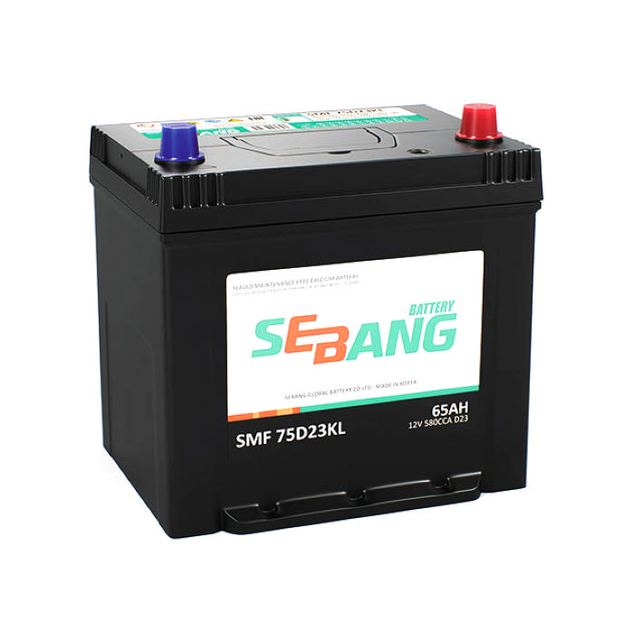 Аккумулятор SEBANG JIS 65Ah 580А обр.п 232x175x225 SMF75D23KL