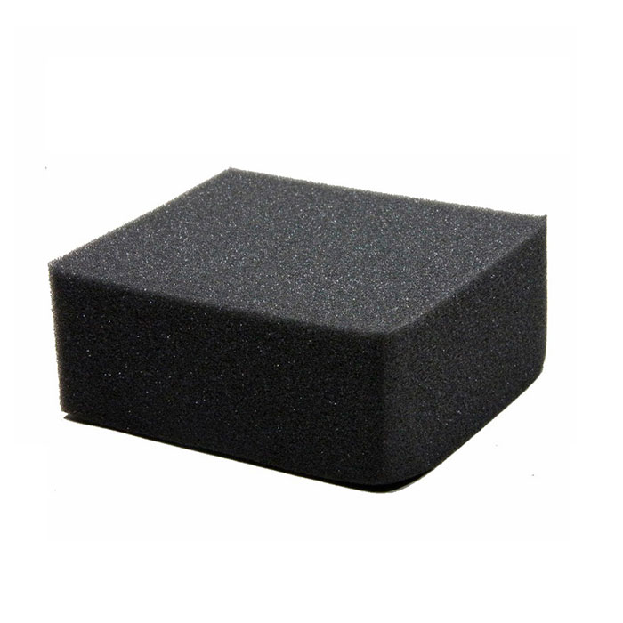 Губка GRASS, прямоугольная, черная, 70х50х25 мм, IT0452