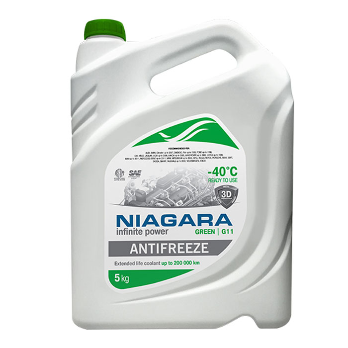 Антифриз NIAGARA GREEN G11 зеленый 5кг