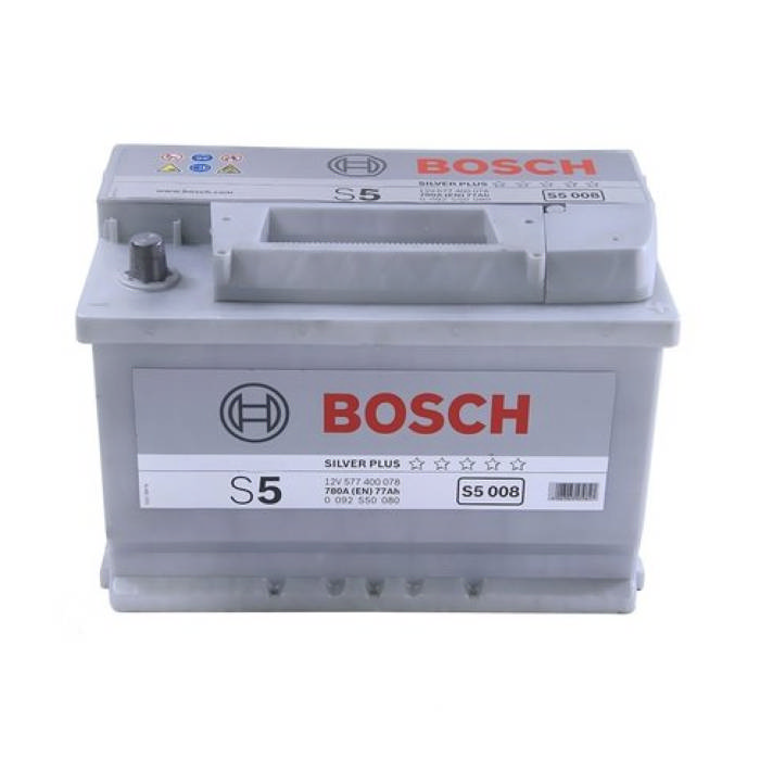 Аккумулятор BOSCH S5 Silver Plus 77Ah 780А обр.п 278x175x190 0092S50080
