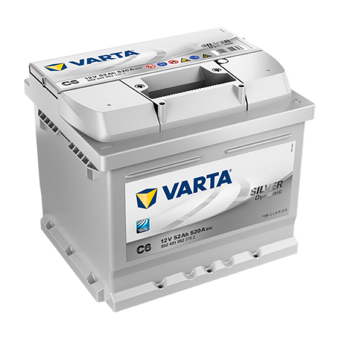 Аккумулятор VARTA Silver Dynamic 52Ah 520А обр.п. 207x175x175 552401052
