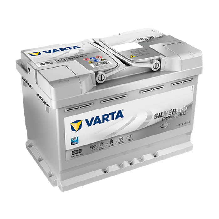 Аккумулятор VARTA Silver Dynamic AGM 70Ah 760А обр.п 278x175x190 570901076