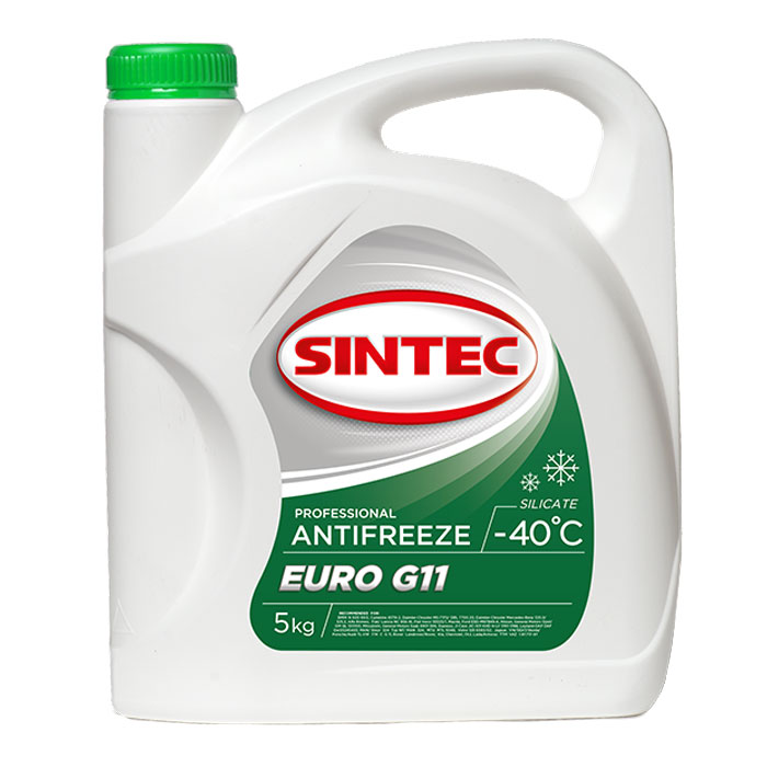 Антифриз SINTEC G11 зеленый 5кг