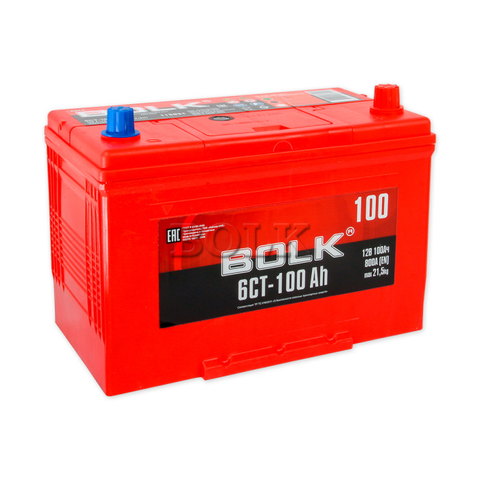 Аккумулятор BOLK 100Ah 800A обр.п Ca/Ca 306x173x220 ABJ1000