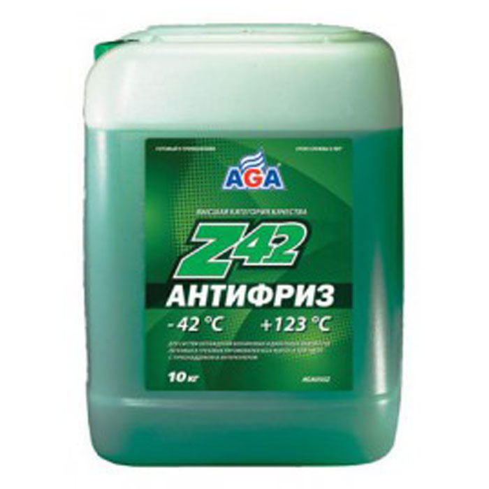 Антифриз AGA G12 зеленый 10кг