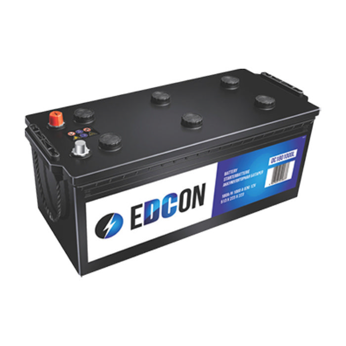 Аккумулятор EDCON 180Ah 1000А прям.п 513x223x223 DC1801000L