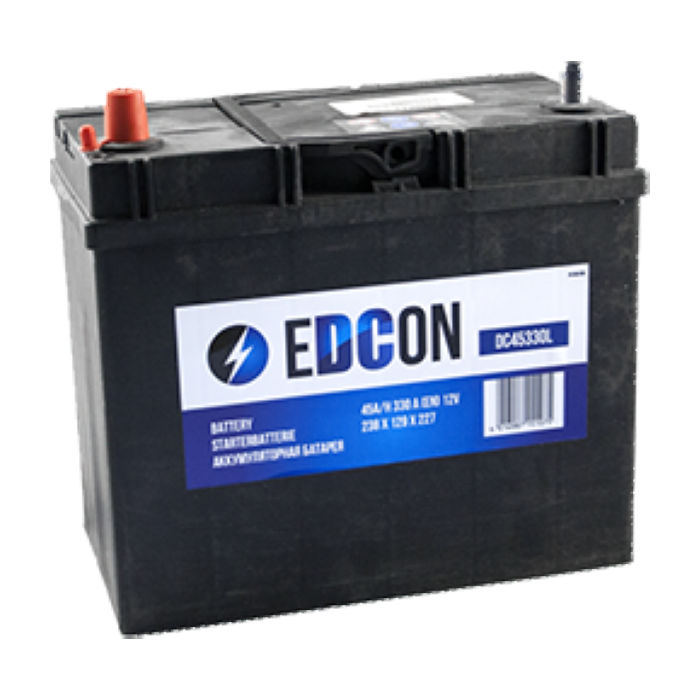 Аккумулятор EDCON 45Ah 330А прям.п 238x129x227 DC45330L