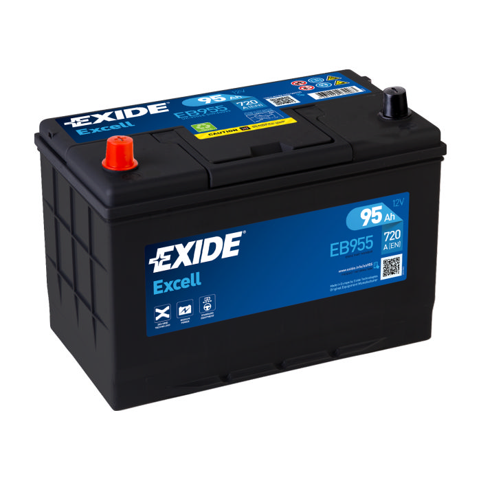 Аккумулятор EXIDE Excell 95Ah 720А прям.п 306x173x222 EB955