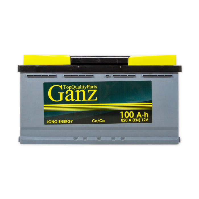 Аккумулятор GANZ 100Ah 820A прям.п Ca/Ca 353x175x190 GA1001