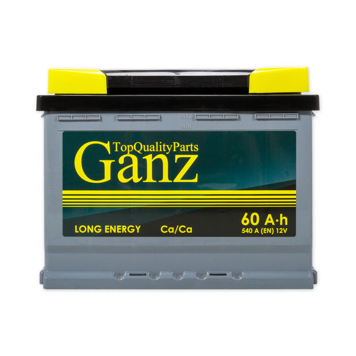 Аккумулятор GANZ 60Ah 540A прям.п Ca/Ca 242x175x190 GA601