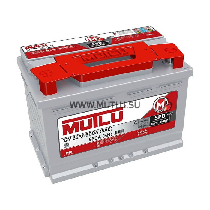 Аккумулятор MUTLU SFB серия 2 66Ah 560А прям.п 278x175x190 L3.66.056.B